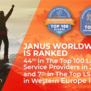Promo image - Janus ranked 44th in The Top 100 Language Service Providers in 2022