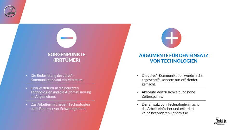 Bild 2 - Sorgenpunkte und Argumente