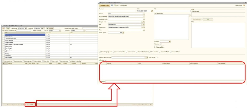 Bild 4 – Ressourcenmanagement-Automatisierung – Informationsanfrage