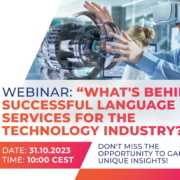 Promo image - News - Webinar - Successful Language Services for the Technology Industry