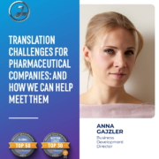 Promo image – Publication – Anna Gajzler „Herausforderungen für Pharmaunternehmen bei der Lokalisierung“