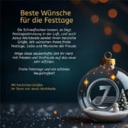 Promo Bild - News - Beste Wünsche für die Festtage